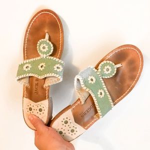 Green Jack Rogers Sandals